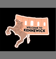 Kennewick With A Brown Horse