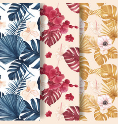 Pattern With Pampas Floral Watercolor