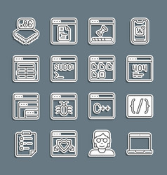 Set Line Laptop Programming Language Syntax Page