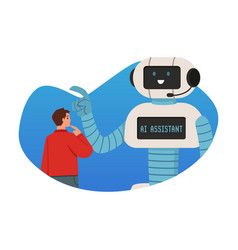 Help Of Ai Robotic Assistant Banner Or Poster