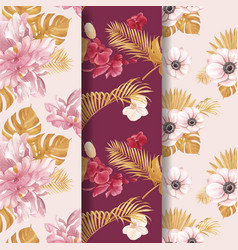 Pattern With Pampas Floral Watercolor