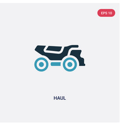 Two Color Haul Icon From Transportation Concept