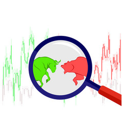 Bull Vs Bear Symbol Stock Market Trend