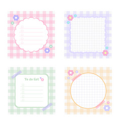 Cute Hand Drawn Notebook Label Memo Pad Pastel