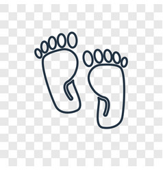 Footprint Concept Linear Icon Isolated