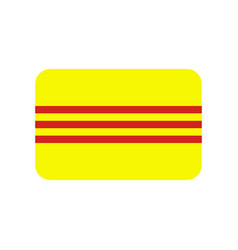 South Vietnam Flag Icon On White Background