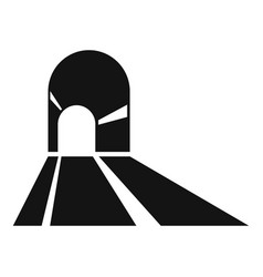 Tunnel Entrance Icon Simple Car Road