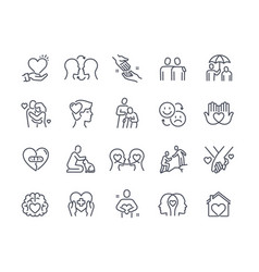 Empathy Line Icon Set