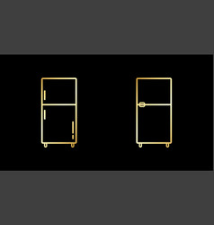 Golden Fridge Icon