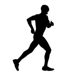 Sprinter Runner Silhouette Isolated