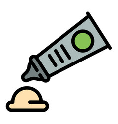 Wasabi Tube Icon Flat