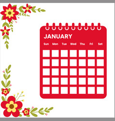 January Month Calendar