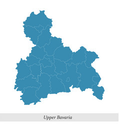 Map Of Upper Bavaria Is A Region In State