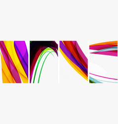 Abstract Colorful Wave Posters For Wallpaper