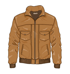 Cartoon Lather Mens Jacket