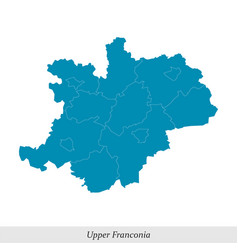 Map Of Upper Franconia Is A Region In Bavaria