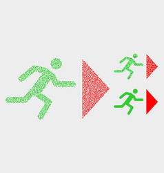 Pixel Exit Person Icons