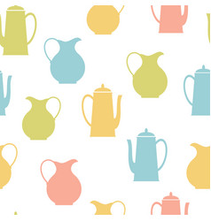 Coffee Pots And Jugs On A White Background