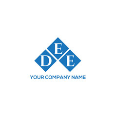 Dee Letter Logo Design On Black Background