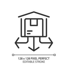 Distribution Center Pixel Perfect Linear Icon