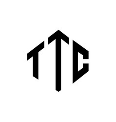 Ttc Letter Logo Design With Polygon Shape