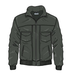 Cartoon Lather Mens Jacket