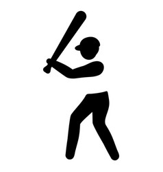 Olympic Sport Pictogram Baseball