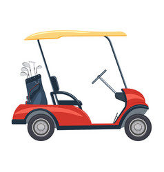 Red Golf Cart