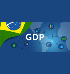 Brazil Gdp Gross Domestic Product Of Brazilian