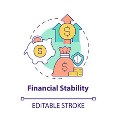 Financial Stability Concept Icon