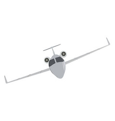 Flying Plane On A White Background