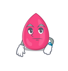 Mascot Style Makeup Sponge With Waiting Gesture