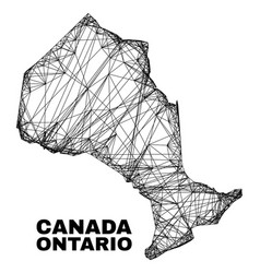 Network Irregular Mesh Ontario Province Map