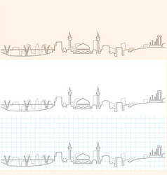 Amman Hand Drawn Skyline