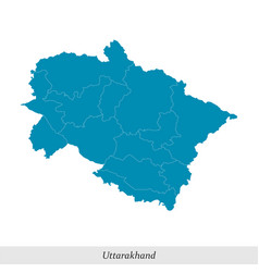 Map Of Uttarakhand Is A State India