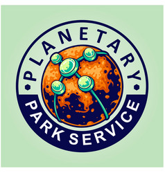 Park Service Vintage Logo Label