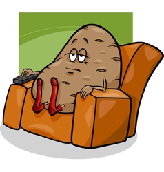 Couch Potato Saying Cartoon