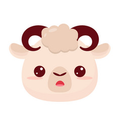 Head Of A Cartoon Animal Lambs Head Cute Cartoon