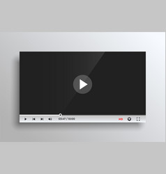 Modern Video Player Mockup Template For Web