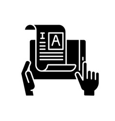 Self Publishing Black Glyph Icon