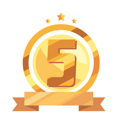 Fifth Annivesary Golden Badge