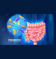 Probiotic Realistic Advertising Background