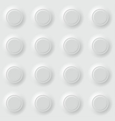 Various shape blank white buttons set Royalty Free Vector