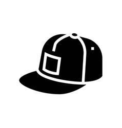 Snapback Hat Streetwear Cloth Fashion Glyph Icon