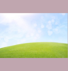 Green Lawn And Blue Sky