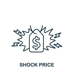 Shock Price Icon Line Simple Line Retail Icon