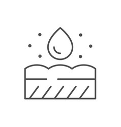 Skin Hydration Line Outline Icon