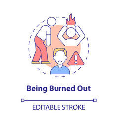 Being Burned Out Concept Icon