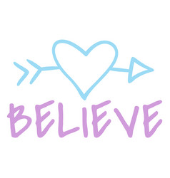 Believe Heart Badge