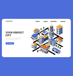 Real Estate Landing Page Smart City Design